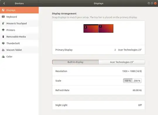 same dialog, no orientation option