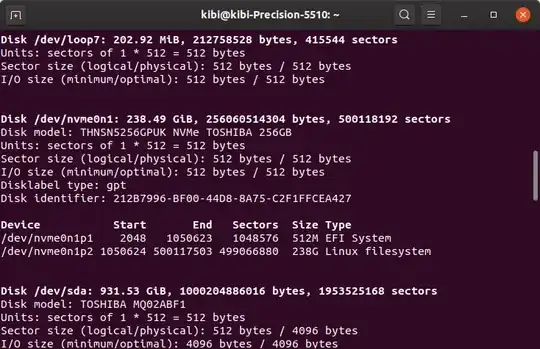 this is where the EFI partition is, is it ok?