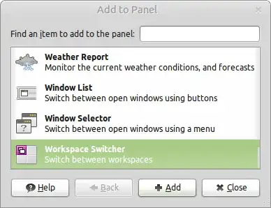add workspace switcher