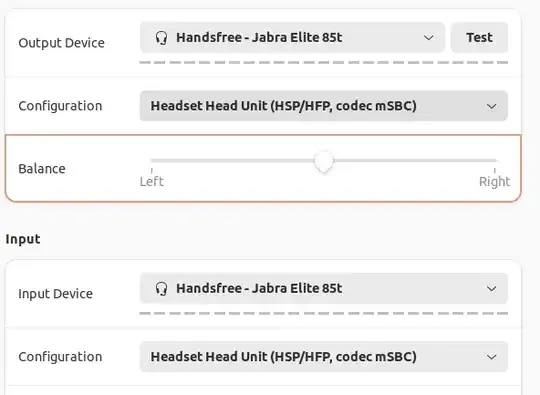 This is the Sound Control panel 