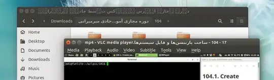VLC shows the Unicode text properly while Files doesn't