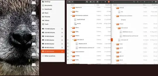 two slightly different versions of /etc/default
