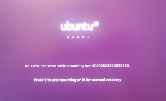 mount error boot