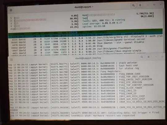 Another crash snapshot