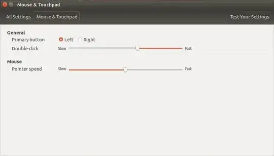 mouse touchpad settings problem ubuntu 16.04