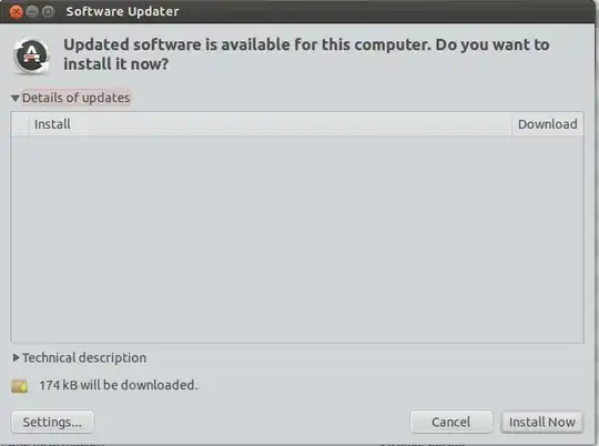 No details of updates