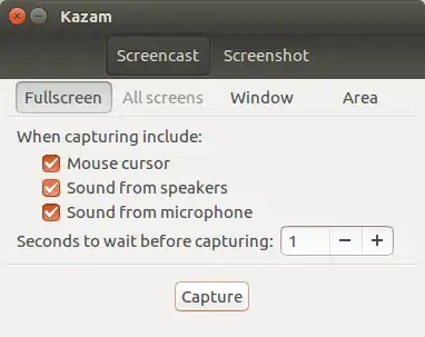 Kazam setup