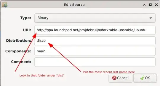 Software sources dialog
