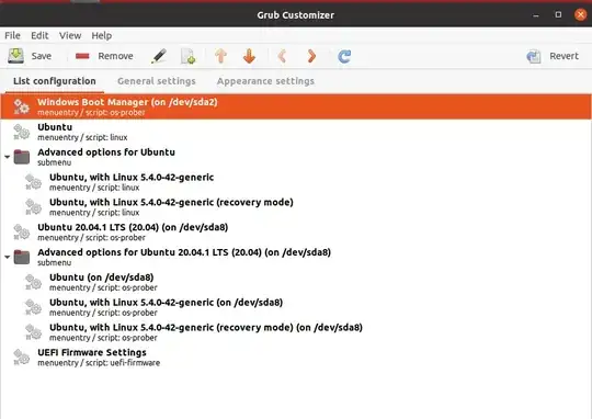 Grub customizer screen shot