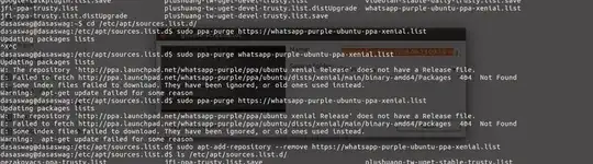 The error is given in this picture