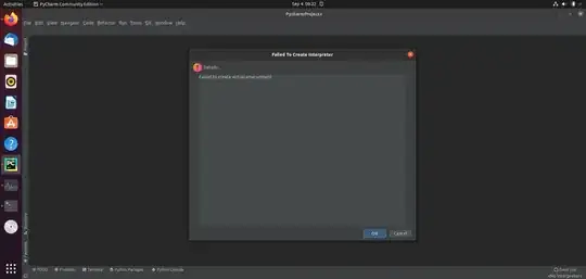 Failed to create virtual env