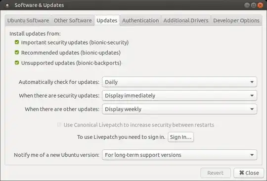 Software & Updates - updates