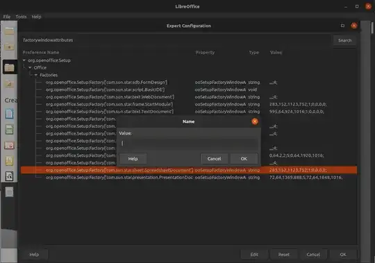 Expert configuration window screenshot