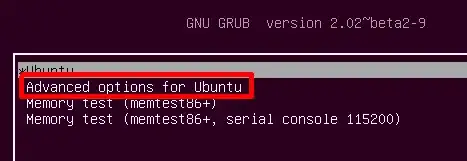 ubuntu recovery mode