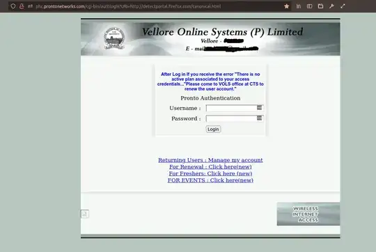 Image showing the network login screen