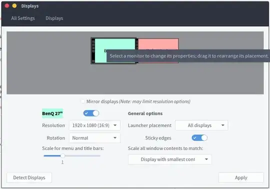 Change monitor position