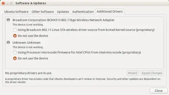 Additional Drivers sudden odd appearance