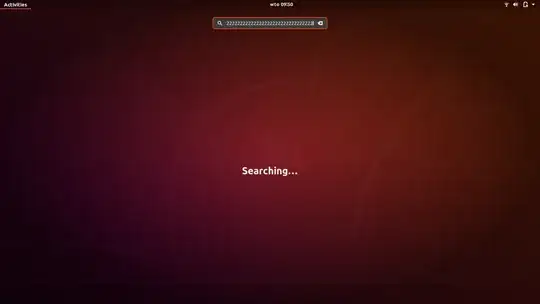 Auto insertion of '2' characters in search bar