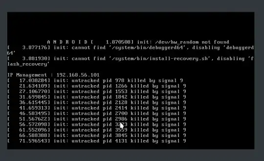 Virtual Box showing this while starting the androidemulator