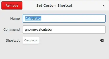 Custom Calculator shortcut