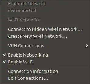 menu with wifi not working