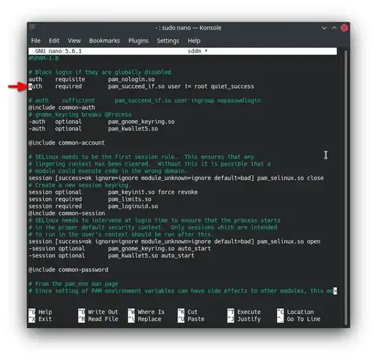 file ./sddm before edit
