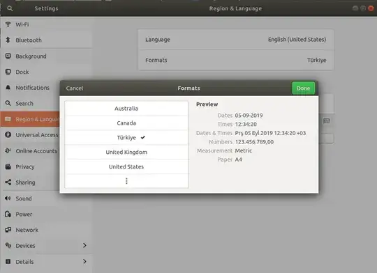 settings>Region&Language