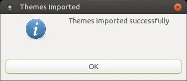 Themes imported successfully