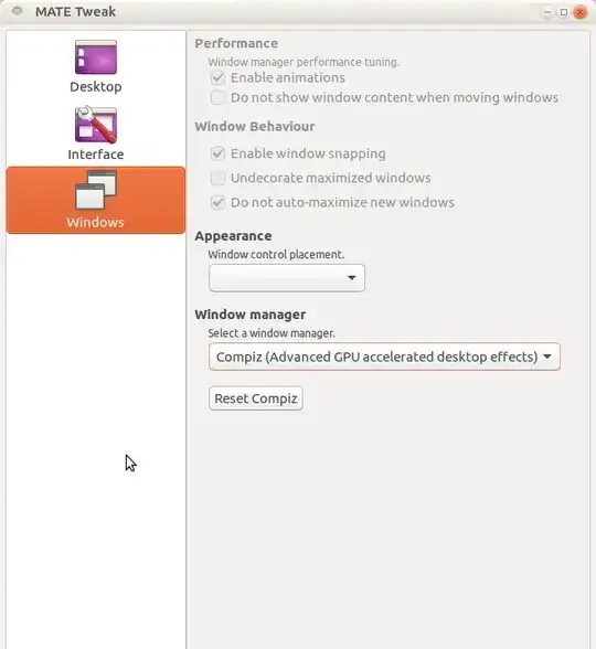 MATE Tweak - choose Compiz