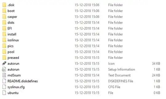 Ubuntu 18.04 live USB folder
