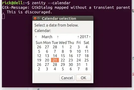 calendar zenity