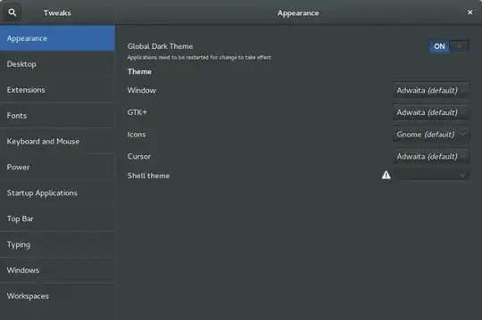 tweak tool - enable dark theme for all applications