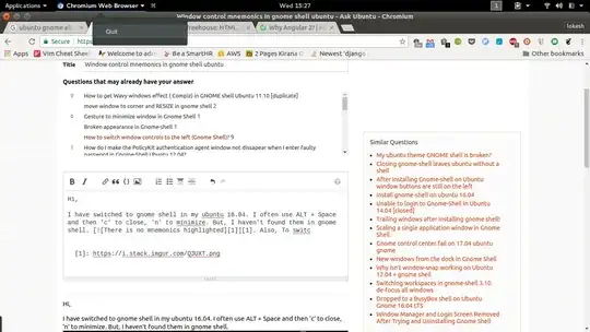 Also, Switching to other window of same application wasn't showed under it... 