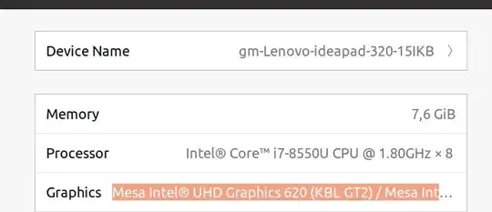 Ubuntu settings screenshot