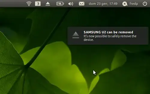 Ejecter did safely remove