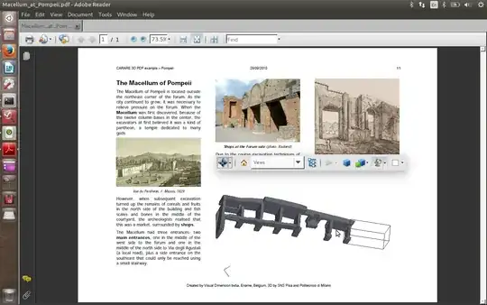 Adobe acrobat with 3D view