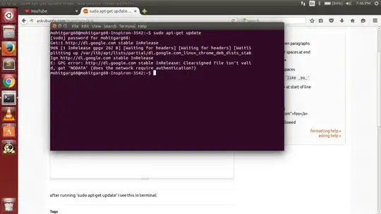 sudo apt-get update shows error