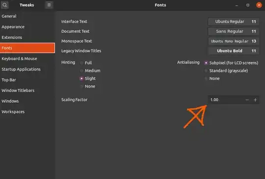 Setting for workaround