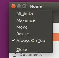 window is set to Always on Top