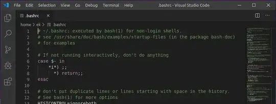 screenshot of VS Code with custom title bar