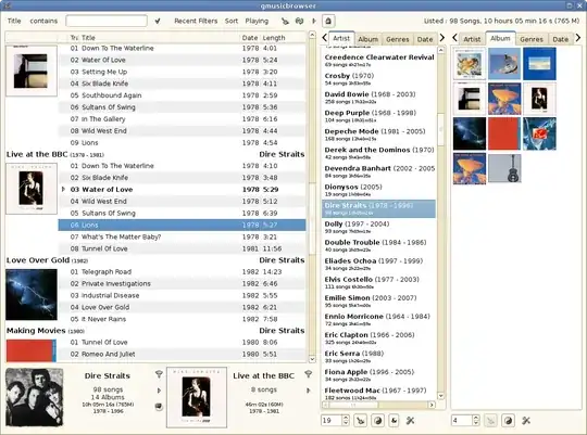 Gmusicbrowser screenshot