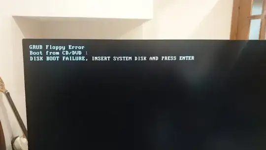 Grub floppy error