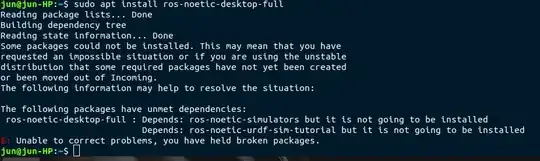 check the screenshot of the terminal