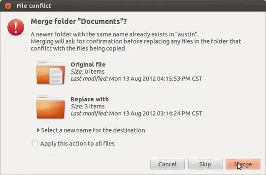 Merge Folder Dialog