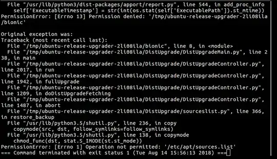 Here is a screenshot of the problem.