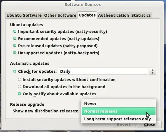 software source "Updates" tab for 10.04