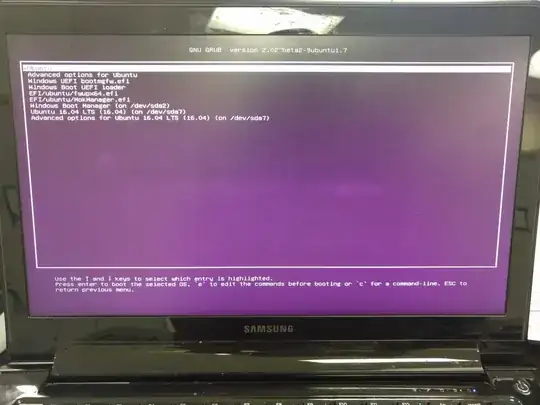 Ubuntu advanced boot screen