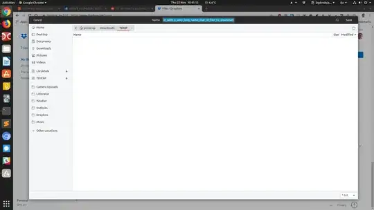 "Save As" dialog box with increased width but narrow "Name" text field
