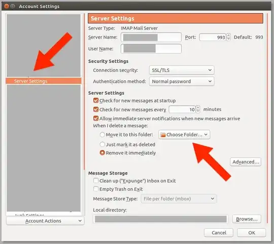 Tbird server setting preferences