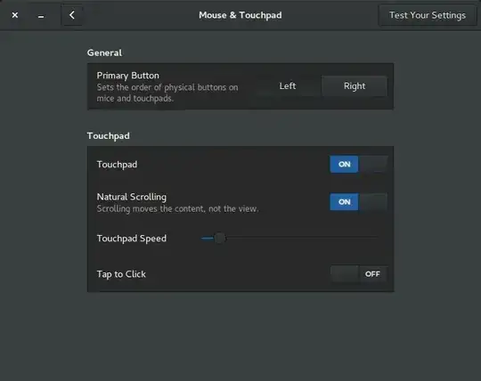 New Mouse & Touchpad settings